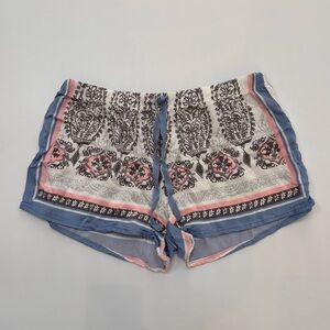 PJ Salvage Women's size XS Blue and Pink Patterned Sleep Shorts